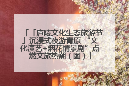 「庐陵文化生态旅游节」沉浸式夜游青原 “文化演艺+烟花情景剧”点燃文旅热潮（图）