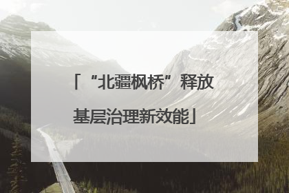 “北疆枫桥”释放基层治理新效能