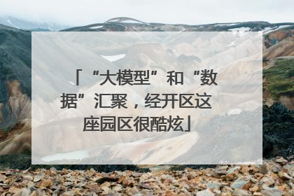 “大模型”和“数据”汇聚，经开区这座园区很酷炫