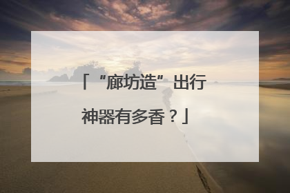 “廊坊造”出行神器有多香？