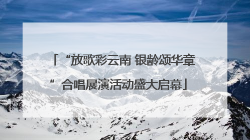 “放歌彩云南 银龄颂华章”合唱展演活动盛大启幕