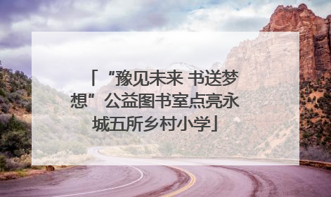 “豫见未来 书送梦想”公益图书室点亮永城五所乡村小学