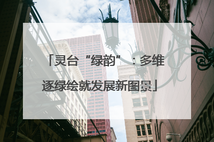 灵台“绿韵”：多维逐绿绘就发展新图景