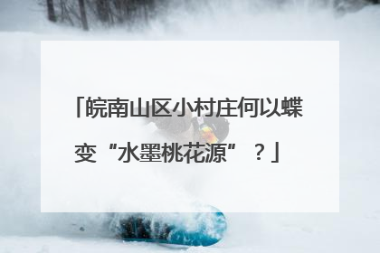 皖南山区小村庄何以蝶变“水墨桃花源”？