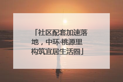 社区配套加速落地，中环·桃源里构筑宜居生活圈