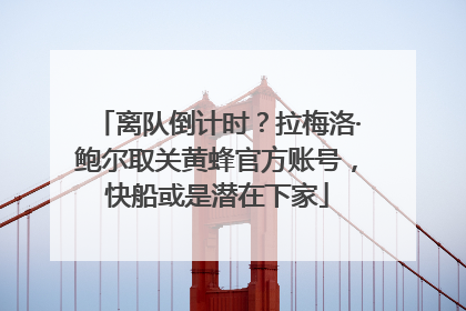 离队倒计时？拉梅洛·鲍尔取关黄蜂官方账号，快船或是潜在下家