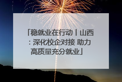 稳就业在行动丨山西：深化校企对接 助力高质量充分就业