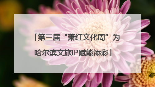 第三届“萧红文化周”为哈尔滨文旅IP赋能添彩