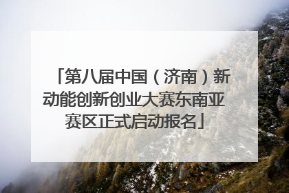 第八届中国（济南）新动能创新创业大赛东南亚赛区正式启动报名