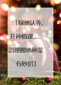 绿地认养、开种植课……治理圈地种菜有妙招