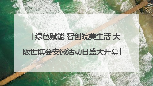 绿色赋能 智创皖美生活 大阪世博会安徽活动日盛大开幕
