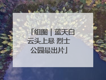 组图｜蓝天白云头上悬 烈士公园最出片