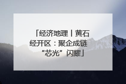 经济地理丨黄石经开区：聚企成链“芯光”闪耀