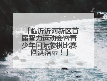 临沂沂河新区首届智力运动会暨青少年国际象棋比赛圆满落幕！