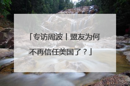 专访周波丨盟友为何不再信任美国了？