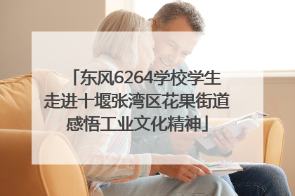 东风6264学校学生走进十堰张湾区花果街道感悟工业文化精神