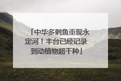 中华多刺鱼重现永定河！丰台已经记录到动植物超千种
