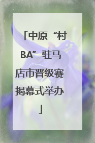 中原“村BA”驻马店市晋级赛揭幕式举办