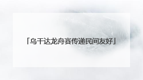 乌干达龙舟赛传递民间友好
