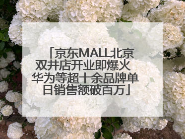 京东MALL北京双井店开业即爆火 华为等超十余品牌单日销售额破百万
