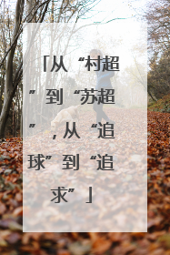 从“村超”到“苏超”，从“追球”到“追求”