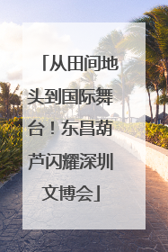 从田间地头到国际舞台！东昌葫芦闪耀深圳文博会