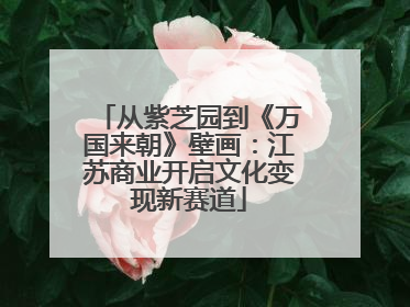 从紫芝园到《万国来朝》壁画：江苏商业开启文化变现新赛道