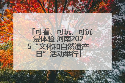 可看、可玩、可沉浸体验 河南2025“文化和自然遗产日”活动举行
