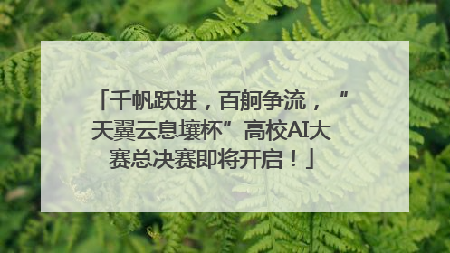 千帆跃进，百舸争流，“天翼云息壤杯”高校AI大赛总决赛即将开启！