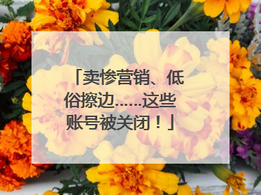 卖惨营销、低俗擦边……这些账号被关闭！
