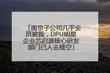 南京子公司几乎全员被裁，DPU明星企业芯启源核心研发部门已人去楼空