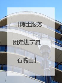 博士服务团走进宁夏石嘴山