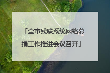 全市残联系统网络募捐工作推进会议召开