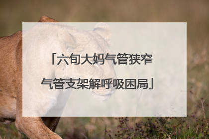六旬大妈气管狭窄 气管支架解呼吸困局