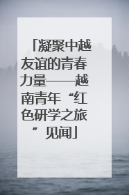 凝聚中越友谊的青春力量——越南青年“红色研学之旅”见闻