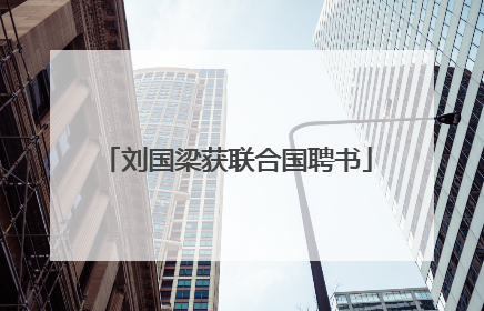 刘国梁获联合国聘书
