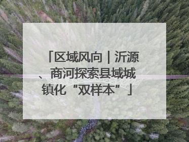 区域风向｜沂源、商河探索县域城镇化“双样本”