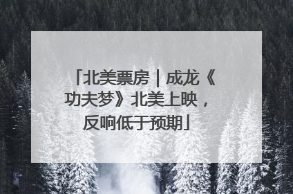 北美票房｜成龙《功夫梦》北美上映，反响低于预期
