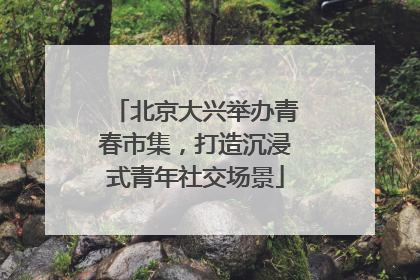 北京大兴举办青春市集，打造沉浸式青年社交场景