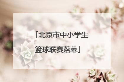 北京市中小学生篮球联赛落幕