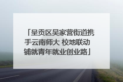 呈贡区吴家营街道携手云南师大 校地联动铺就青年就业创业路