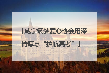 咸宁筑梦爱心协会用深情厚意“护航高考”
