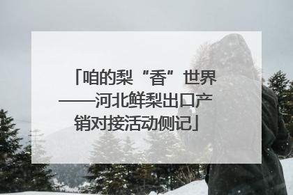 咱的梨“香”世界——河北鲜梨出口产销对接活动侧记