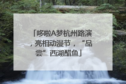哆啦A梦杭州路演，亮相动漫节，“品尝”西湖醋鱼