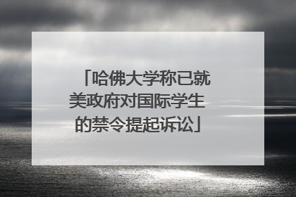 哈佛大学称已就美政府对国际学生的禁令提起诉讼