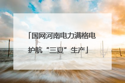 国网河南电力满格电护航“三夏”生产