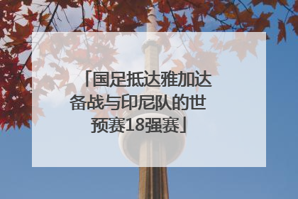 国足抵达雅加达备战与印尼队的世预赛18强赛
