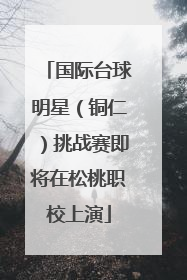 国际台球明星（铜仁）挑战赛即将在松桃职校上演