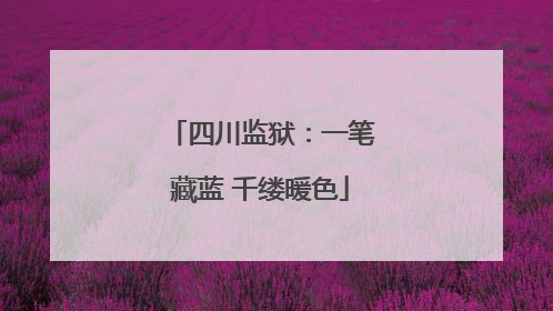 四川监狱：一笔藏蓝 千缕暖色