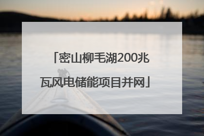 密山柳毛湖200兆瓦风电储能项目并网